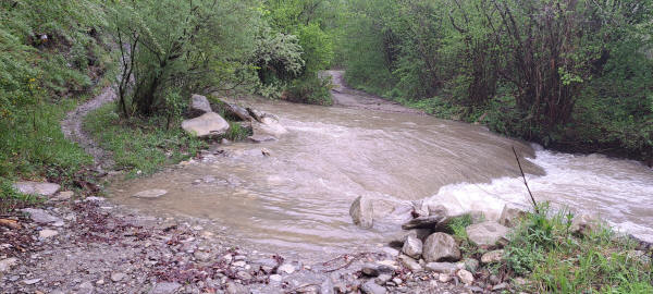 flooded trail