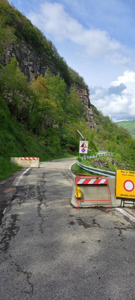 closed road
