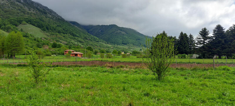 in den Wolken