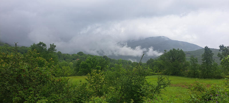 tiefhängende Wolken