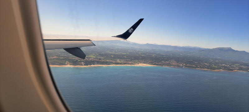 Anflug auf Biarritz
