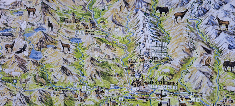 Ax-les-thermes Karte